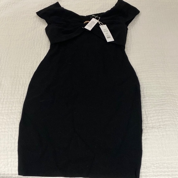 EverNew Melbourne Black Odette Ring Knitted Dress size10 - Picture 4 of 4